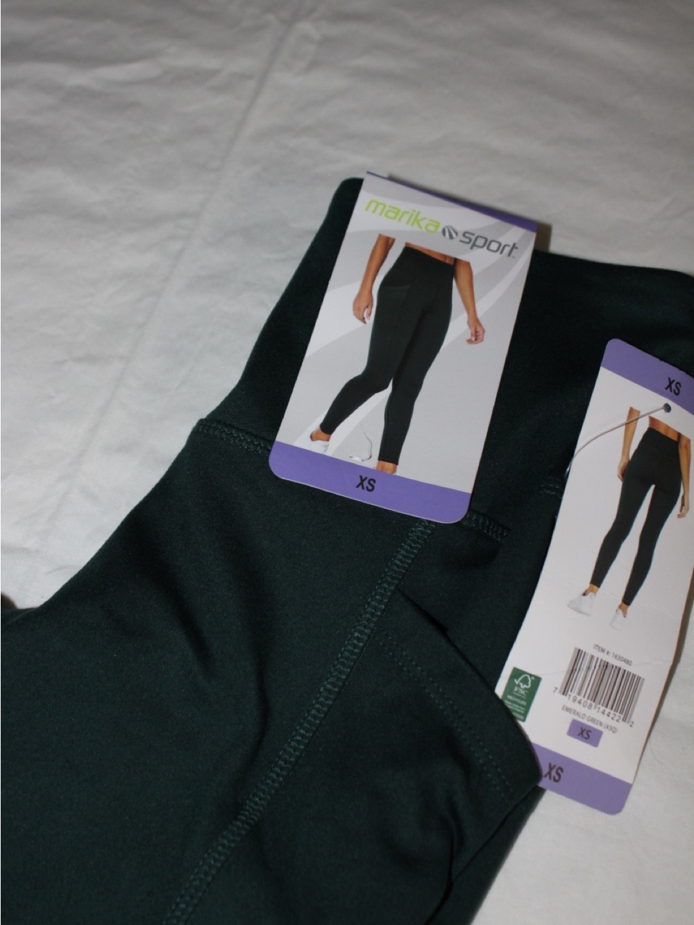 Marika Dark Green High-Rise Performance Leggings